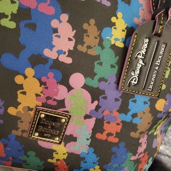NWT Disney Dooney & Bourke Mickey Silhouette 10th Anniversary Large Tote - Picture 3 of 10